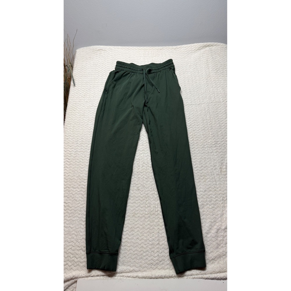 Lululemon soft jersey Jogger Mens XS Dark Forest Green Slim Fit Pants 4730